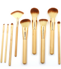 Eco-Friendly Vegan Makeup Brush Set with Bamboo Handles – Soft Synthetic Cosmetic Brushes for Face & Eye Makeup